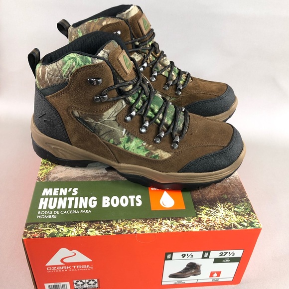 NWT Ozark Trail Men’s Brush Ankle High Waterproof Camo Mid Hiking Boots - Picture 2 of 16
